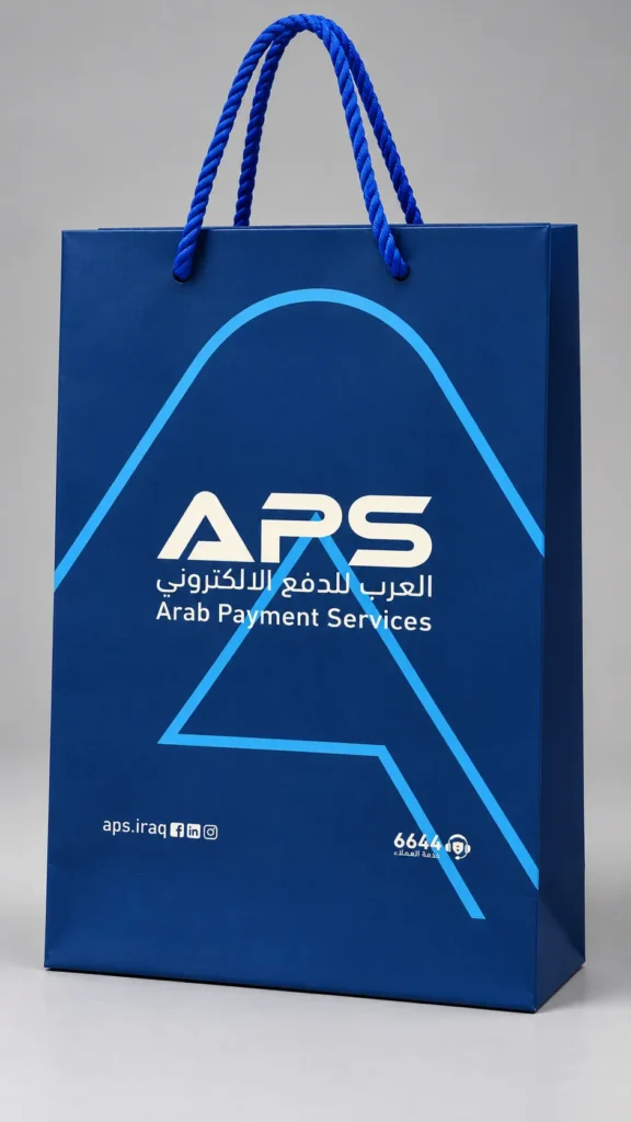 حقيبة هدايا كحلية بهوية APS
